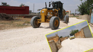 Kırsalda yol yapım çalışması