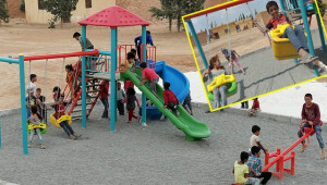 Savaşın çocukları bu sefer güldüler