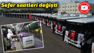 Toplu taşıma araçları günlük dezenfekte ediliyor