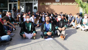 Urfa Barosu'ndan oturma eylemi