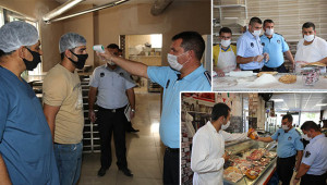 Zabıtadan maske, hijyen, ateş ölçümü ve eldiven denetimi