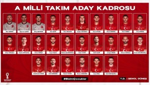 A Milli Takım'ın aday kadrosu açıklandı