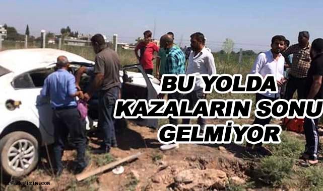 Akçakale yolunda bir kaza daha! 4 kişi yaralandı!