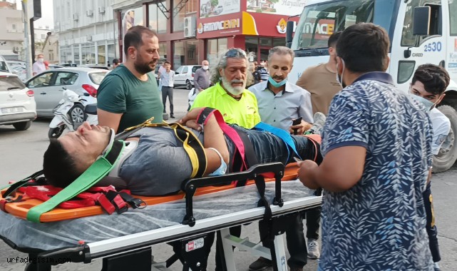 Otomobil motosiklete çarpıp kaçtı: 1 yaralı