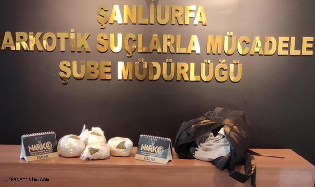 Şanlıurfa'da otomobilde uyuşturucu yakalandı!