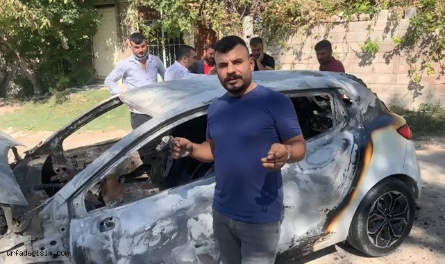 Arabasıyla birlikte altın ve paraları da yandı!