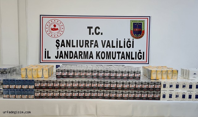 Şanlıurfa'da kamyonette kaçak sigara ele geçirildi!