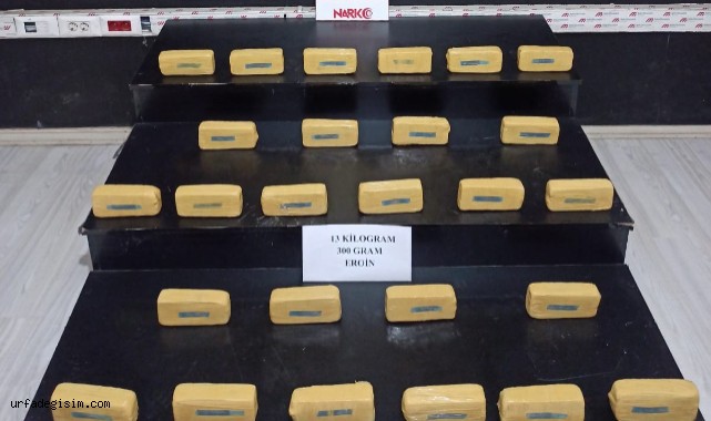 13 kilo 300 gram eroin ele geçirildi
