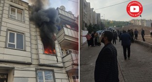 Ahmet Yesevi'de yangın!