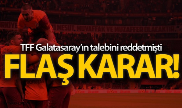 Galatasaray'a TFF'den kötü haber