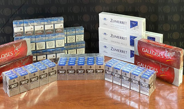Binlerce paket kaçak sigara ele geçirildi!