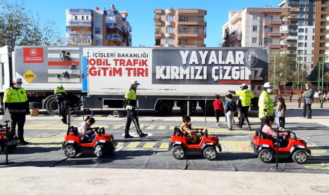 Çocuklara trafik eğitimi!