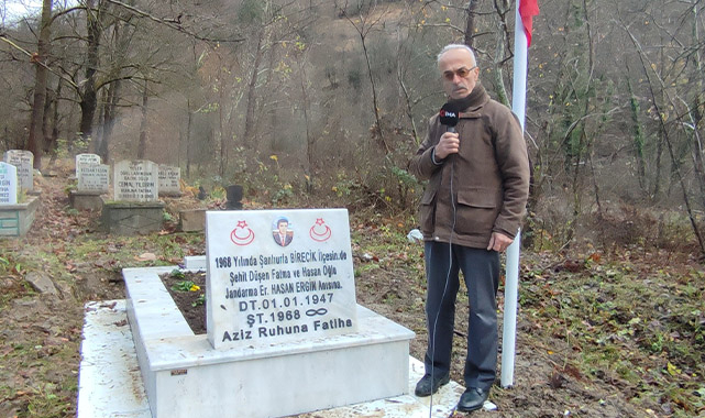 Şehidin naaşı 54 yıl sonra köyüne defnedildi!