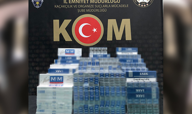 3 bin 800 paket kaçak sigara ele geçirildi!