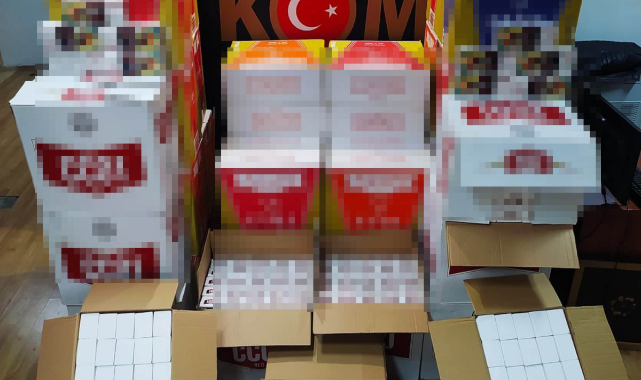 390 bin kaçak makaron ele geçirildi 