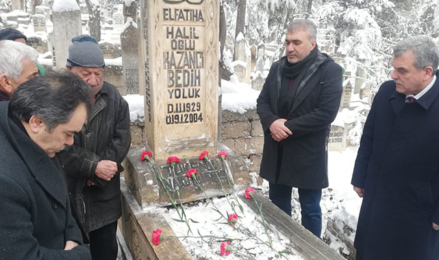 Kazancı Bedih mezarı başında anıldı!