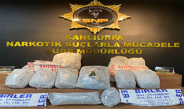 Şanlıurfa'daki uyuşturucu operasyonu