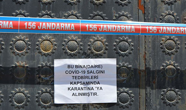 258 ev karantinaya alındı!