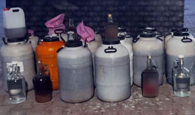 350 litre el yapımı sahte alkol ele geçirildi