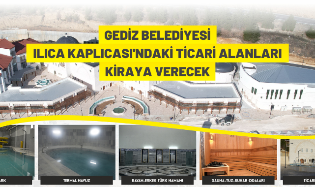 Gediz Belediyesine ait taşınmazlar 15 yıllığına kiraya verilecek