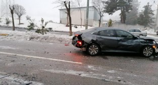 Zincirleme trafik kazası!