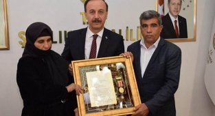 Urfalı aileye Devlet Övünç Madalyası tevcih edildi