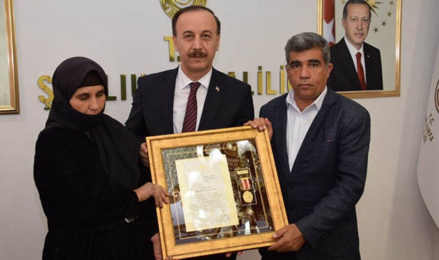 Urfalı aileye Devlet Övünç Madalyası tevcih edildi