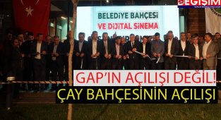 Çay Bahçesinin açılış kurdelesini kesme savaşı!