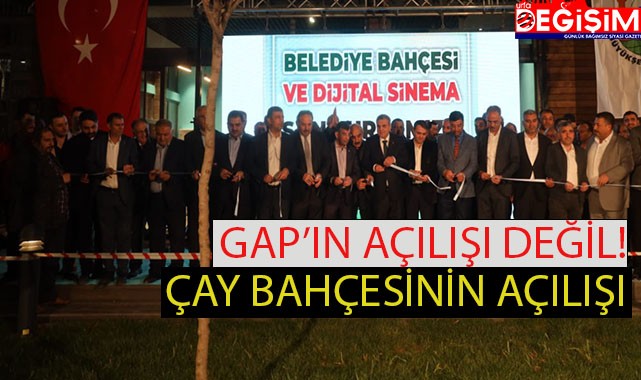 Çay Bahçesinin açılış kurdelesini kesme savaşı!