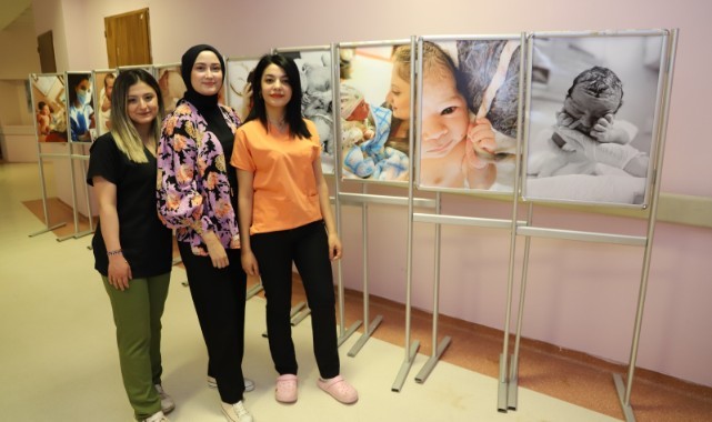 Doğum sonrası ilk kareler yarıştı