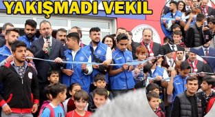 Genç sporcu vekil yüzünden kurdele kesemedi!