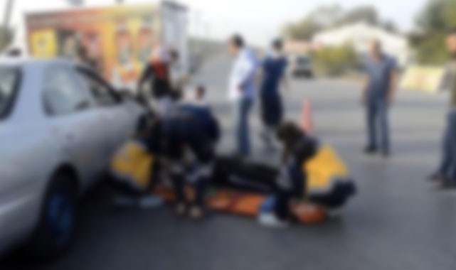 Otomobille çarpışan motosikletin sürücüsü öldü!