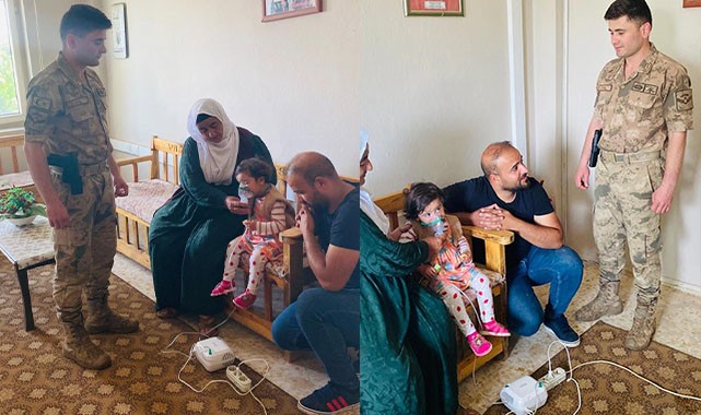 Küçük kız, jandarmanın jeneratörüyle nefes aldı!