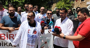 Şanlıurfa’da hekimler greve gitti