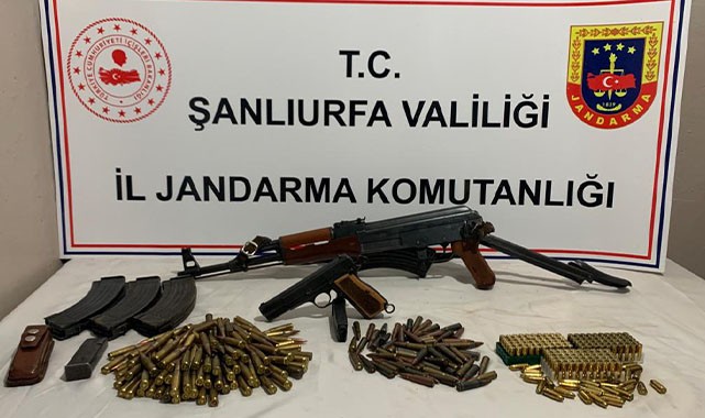 Kaleşnikof ve mermi ele geçirildi!