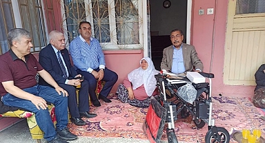 Özyavuz, yaşlı kadının isteğini geri çevirmedi!