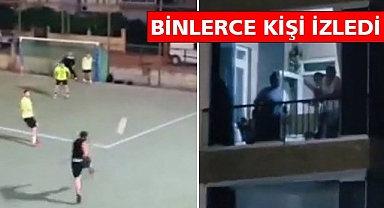 Top öyle bir falso aldı ki balkona gitti