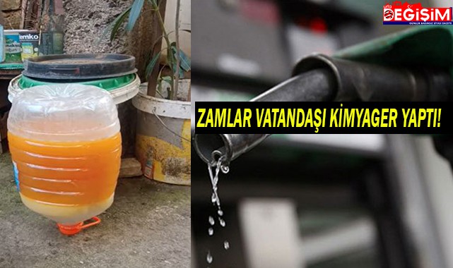 Vatandaş evde mazot üretmeye başladı!