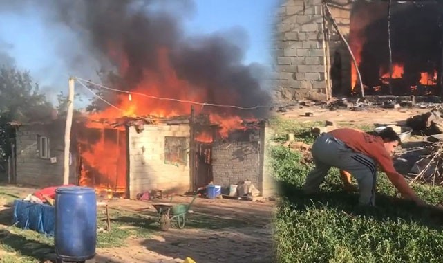 Yaşlı çift yanmaktan son anda kurtuldu!