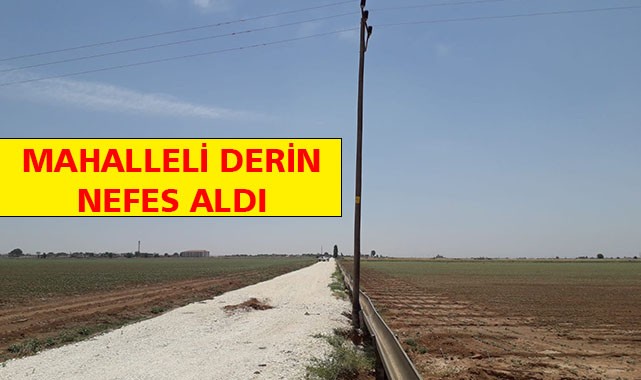 Yolun ortasında kalan direk kaldırıldı