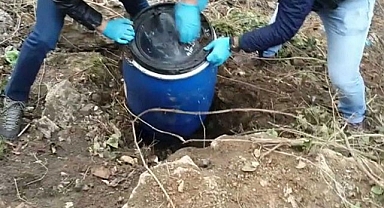 Uyuşturucuyu toprağa gömdü, yine de kaçamadı!