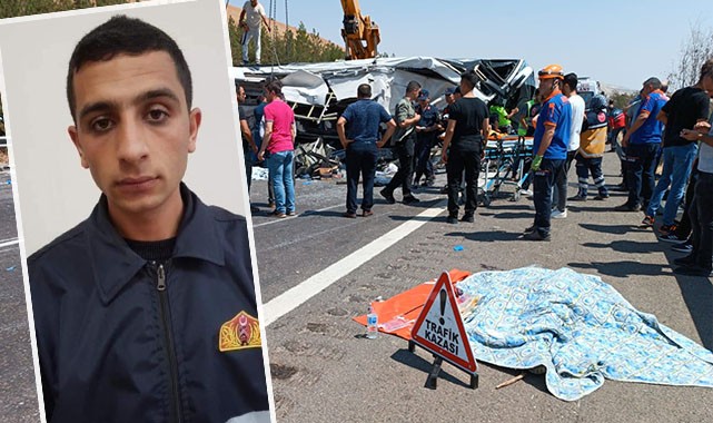 Şanlıurfalı itfaiye personeli dünkü kazada hayatını kaybetti