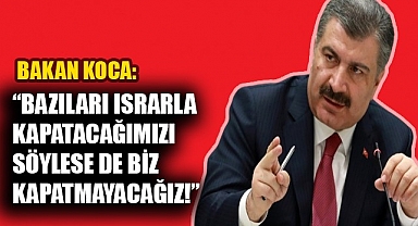 Bakan Koca isim vermeden kin kustu!