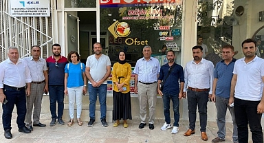Başkan Yeşil'den gazeteci Topal'a ziyaret