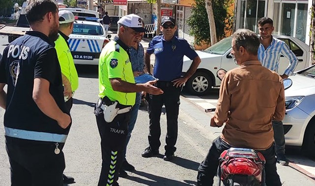 Hilvan'da motosiklet denetimi