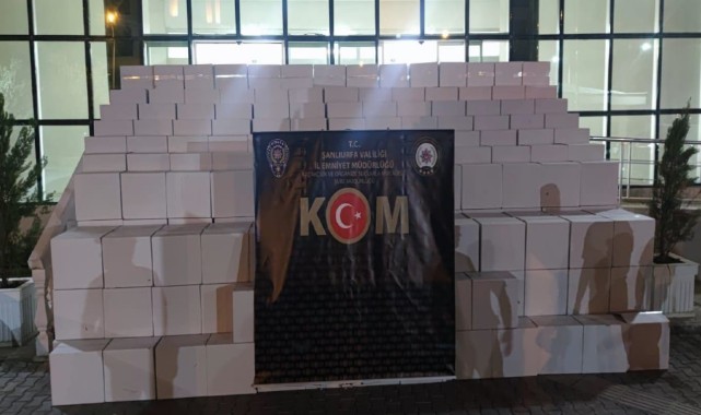 Şanlıurfa'da dev kaçakçılık operasyonu