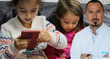 Uzman doktor uyardı:"Çocuklarınızı telefon ve tabletten uzak tutun"
