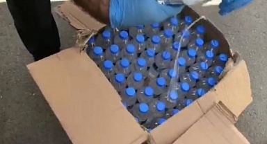 58 buçuk litre sahte alkol ele geçirildi!