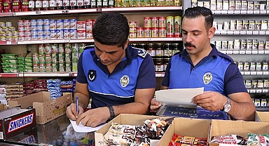 Okul çevresindeki marketler denetlendi