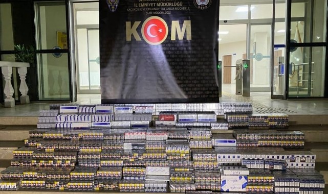 Şanlıurfa’da gümrük kaçağı sigara ele geçirildi
